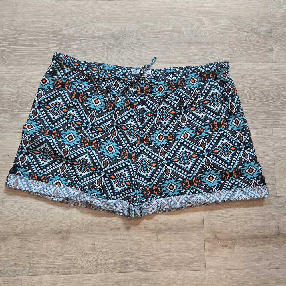 Women's Aztec Pattern Casual Shorts
